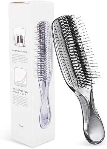 Vkosam ヘアブラシ ミニウェットヘアブラシ コンパクトブロードライコーム 静電気防止/絡まない