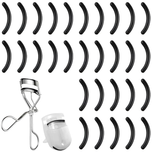 アイラッシュカーラー 替えゴム 30個セット ビューラー 交換用シリコンパッド 帽子 実体験レビュー