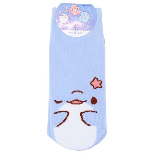 ゆるいるか レディースソックス/アオイルカ くつ下 かわいい グッズ 生活用品 実体験レビュー