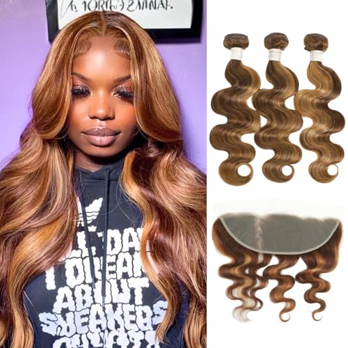 AUROO ハニーブロンド ハイライト ボディウェーブバンドル フロント人毛 生活用品 実体験レビュ