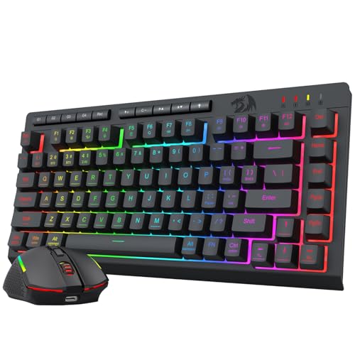 Redragon キーボード マウスセット 無線ゲーミングキーボード ワイヤレス Apple製品 レ