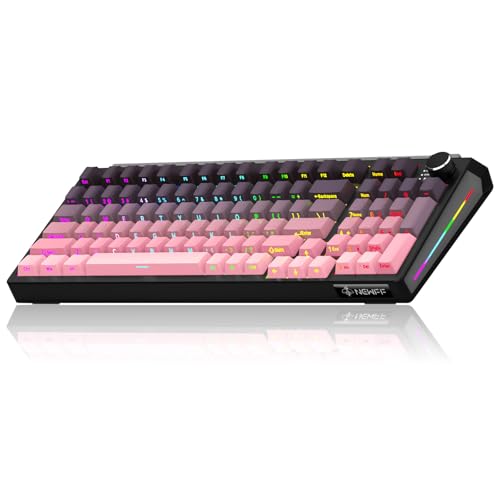 JK980 ゲーミングキーボード 97キー配列 テンキー付き トライモードBT/2.4GHz/USB-Cホットスワップ可能