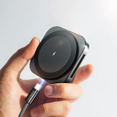 LISEN Magsafe充電器 サイズ マグセーフ充電器 2in1