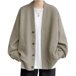 カーディガン メンズ 秋服 冬服 無地 オシャレ ファッション 実体験レビュー