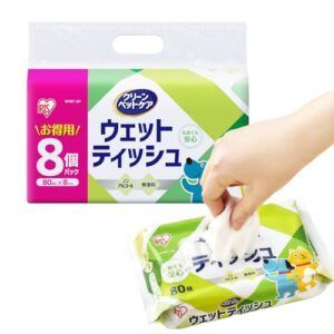 アイリスオーヤマ ペット ウェットティッシュ ノンアルコール なめても安心 DPWT-8P ライフスタイル 実体験レビュ