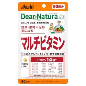 ディアナチュラスタイル マルチビタミン 90粒 アサヒ サプリ Dear-Natura 書籍 実体験レビュー