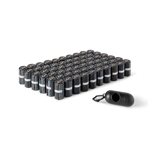 Amazonベーシック ペット用ウンチ処理袋 トイレ袋 無香料 900袋入り 取り出し容器とクリップ付き ファッション