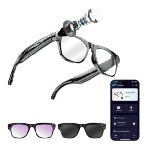 AIスマートグラス カメラ付き Bluetooth5.4 ワイヤレスオーディオグラス 1080P HD撮影 レビュー分析