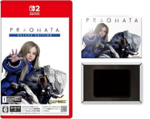 プラグマタ デラックスエディション -Switch2 特典 長方形型缶マグネット &ヒュー衣装『ネオ・ブシドー』+ディア